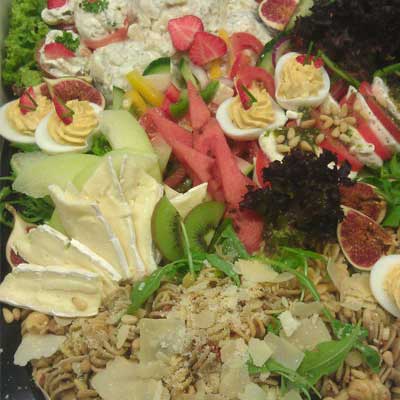 Vegatarische salade de luxe